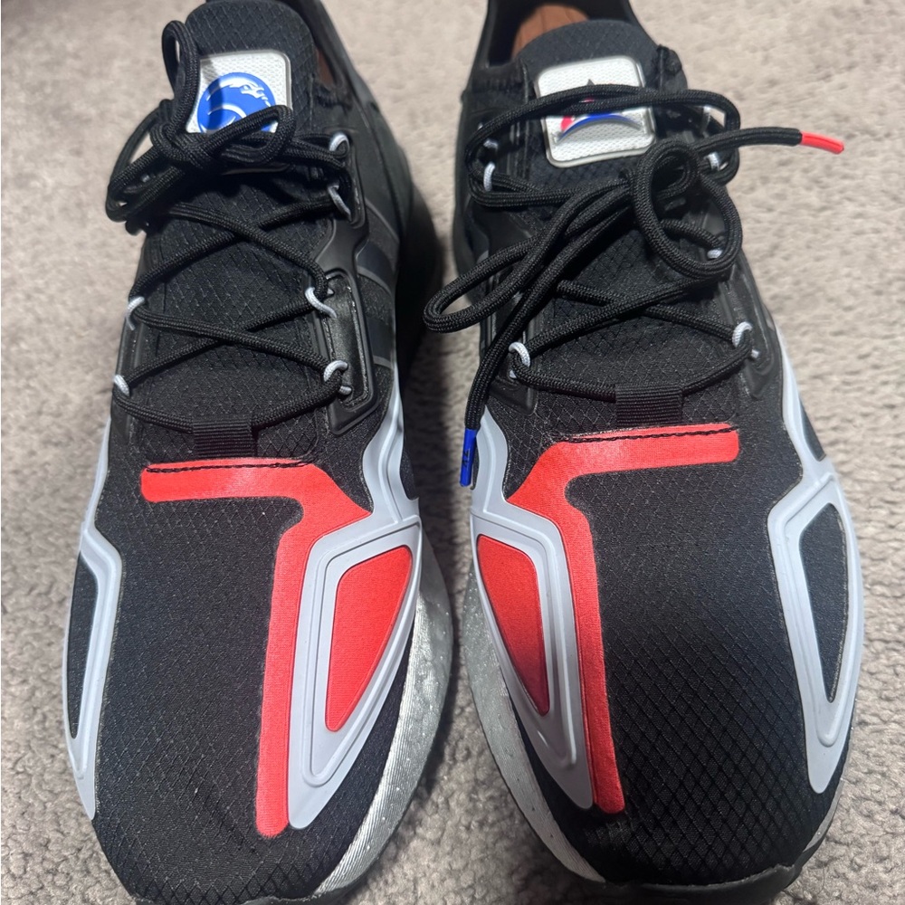 Adidas Black and Red Sneakers - Picture 4 of 6